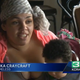 Erika Craycraft, along with her husband and children, was able to enjoy a sumptuous meal in Sacramento, Calif., Oct. 17, 2015, thanks to the Duane family.
KCRA screenshot